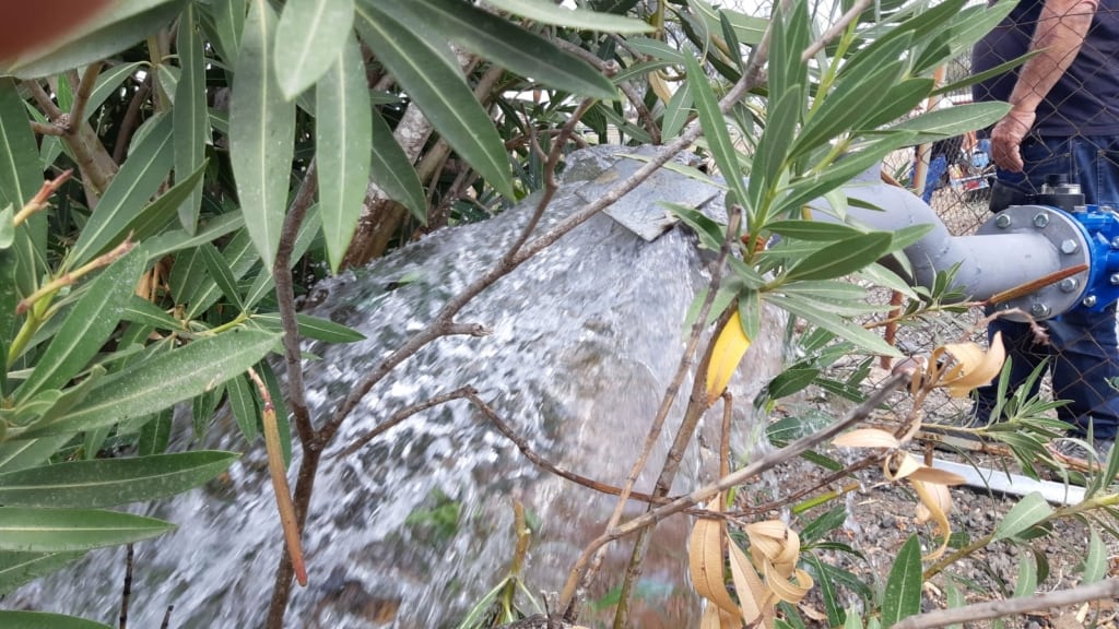 הזרמת מים לנחלים בצפון