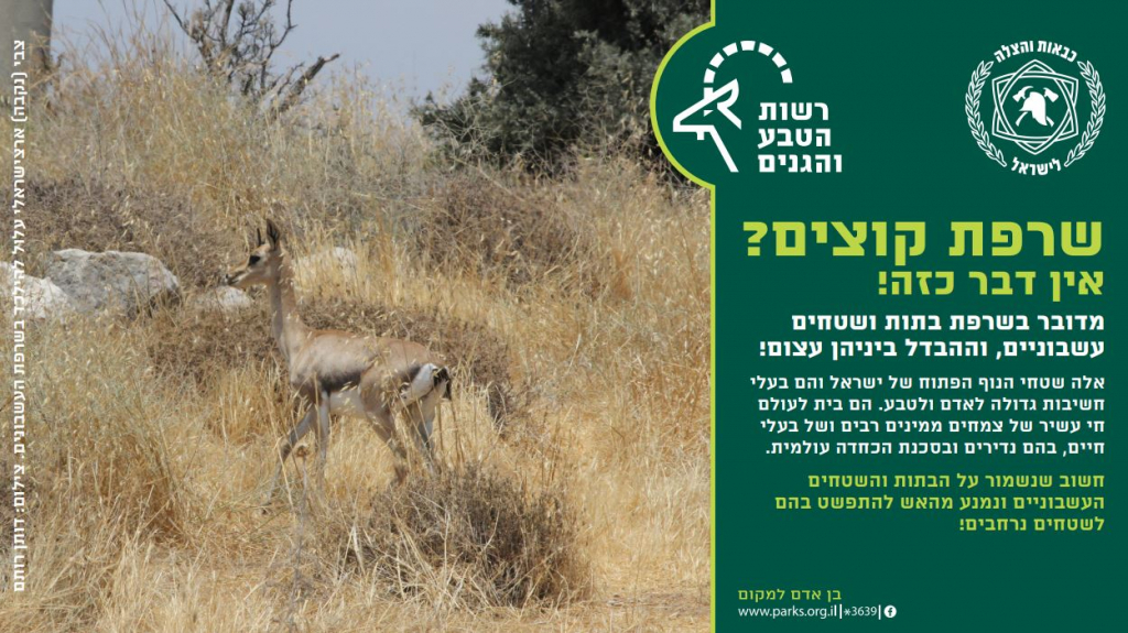 שרפת קוצים - באנר כבאות